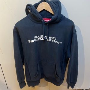 Supreme 2021 World Hoodie in Navy